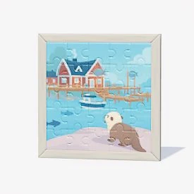 해달과 물고기